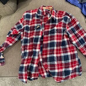 Izod Flannel Shirt-Large